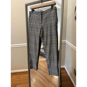 Women's H&M Black & White‎ Plaid Pants Size 8